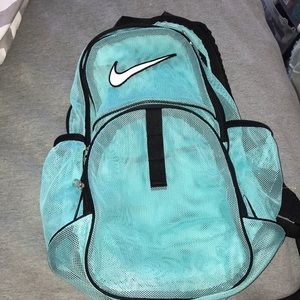 teal nike mesh backpack